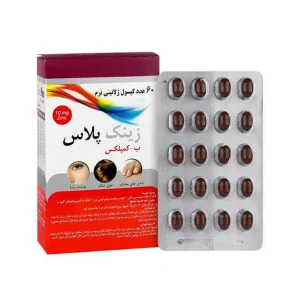 کپسول زینک 10 میلی گرمی ب کمپلکس پلاس دانا 60 عددی